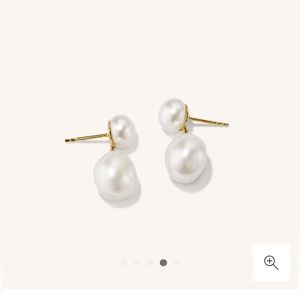 Mejuri bold pearl drop earrings